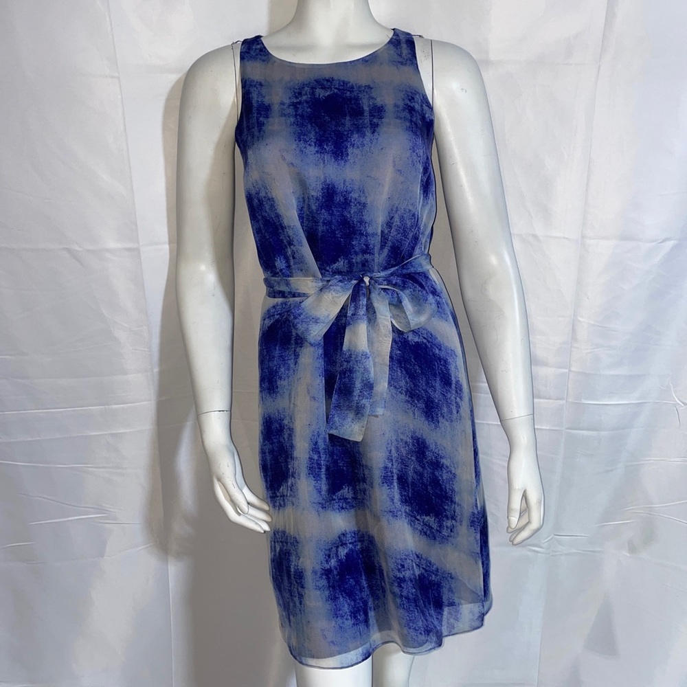 Gray womens silk mini dress sleeveless size xs.